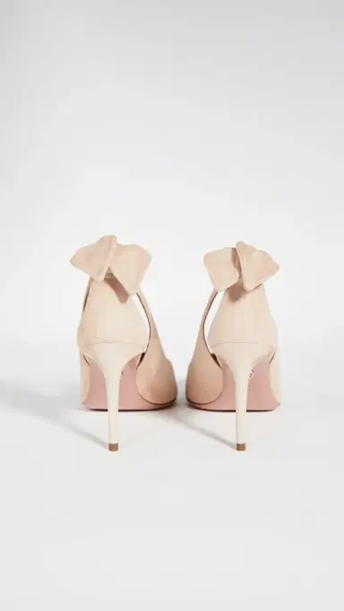 Aquazzura 85mm Bow Tie Pumps Honey | Thumbnail 4