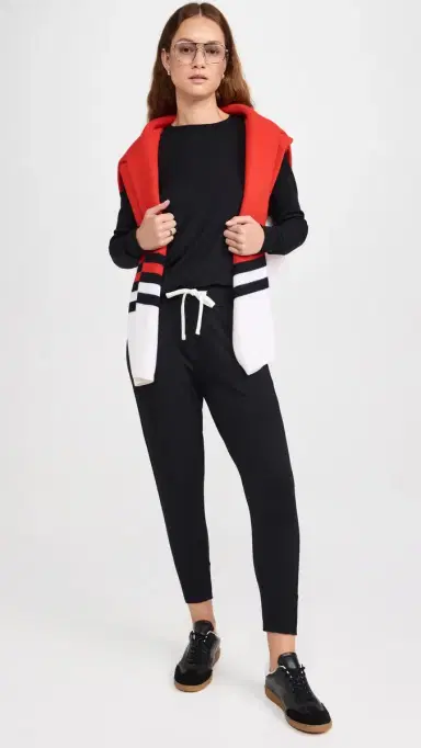 Splits59 Reena Sweatpants Black/Off White | Thumbnail 5 Splits59 Reena Sweatpants Black/Off White | Thumbnail 5