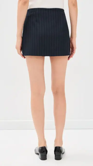 Favorite Daughter The Favorite Skort Navy Pinstripe | Thumbnail 4
