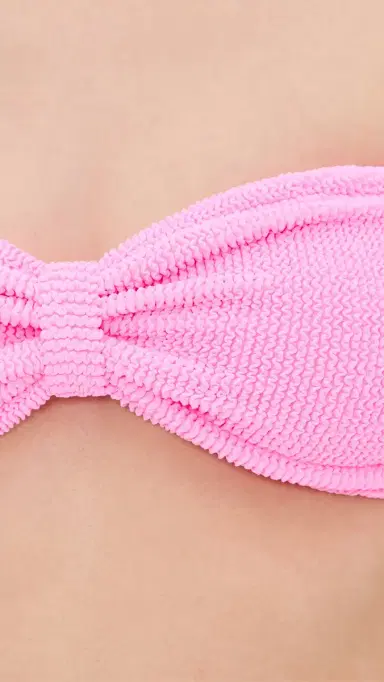Hunza G Jean Bikini Top Bubblegum One Size | Thumbnail 6 Hunza G Jean Bikini Top Bubblegum One Size | Thumbnail 6