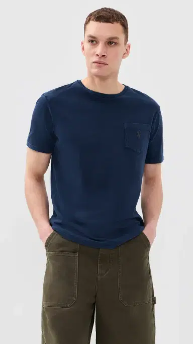 Polo Ralph Lauren Cotton Linen T-Shirt Newport Navy | Thumbnail 2 Polo Ralph Lauren Cotton Linen T-Shirt Newport Navy | Thumbnail 2