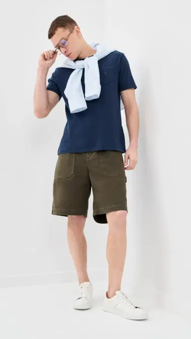 Polo Ralph Lauren Cotton Linen T-Shirt Newport Navy | Thumbnail 5 Polo Ralph Lauren Cotton Linen T-Shirt Newport Navy | Thumbnail 5