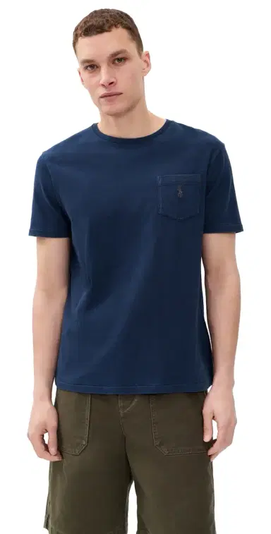 Polo Ralph Lauren Cotton Linen T-Shirt Newport Navy | Thumbnail 1 Polo Ralph Lauren Cotton Linen T-Shirt Newport Navy | Thumbnail 1