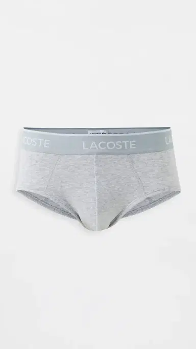 Lacoste Cotton Stretch Jersey Briefs 3 Pack Multi | Thumbnail 3 Lacoste Cotton Stretch Jersey Briefs 3 Pack Multi | Thumbnail 3