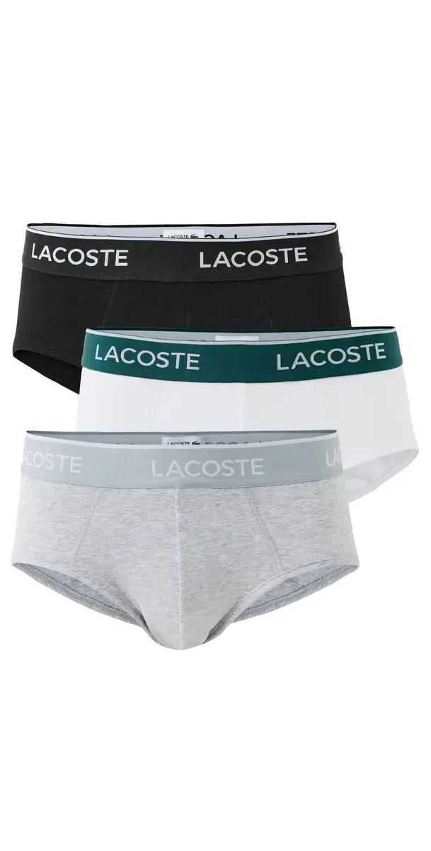Lacoste Cotton tretch Jersey Briefs 3 Pack Multi