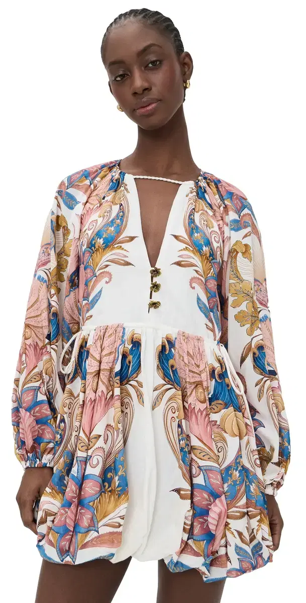 Sea Garden Off-White Mini Dress Sea Garden Off-White