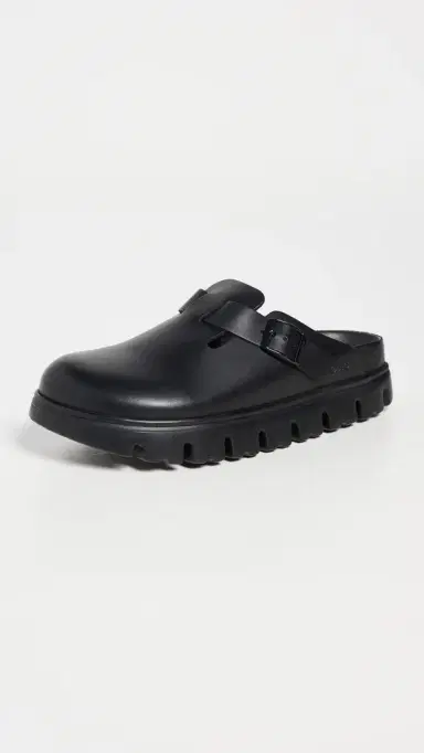 Birkenstock Boston Chunky Exquisite Clogs Black | Thumbnail 2