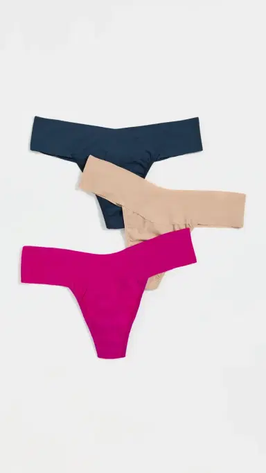 Hanky Panky Natural Rise Thong 3 Pack Multi | Thumbnail 2