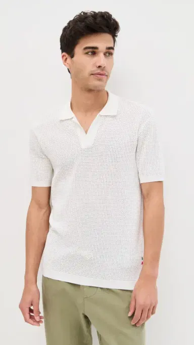 Orlebar Brown Roddy Knit Polo White M | Thumbnail 2