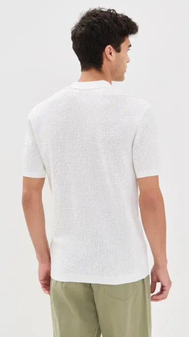 Orlebar Brown Roddy Knit Polo White M | Thumbnail 3