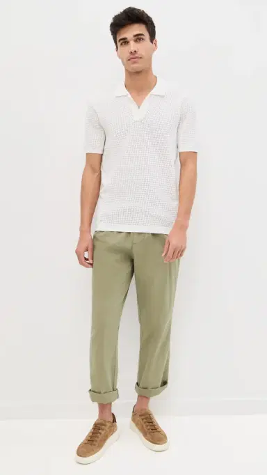 Orlebar Brown Roddy Knit Polo White M | Thumbnail 5