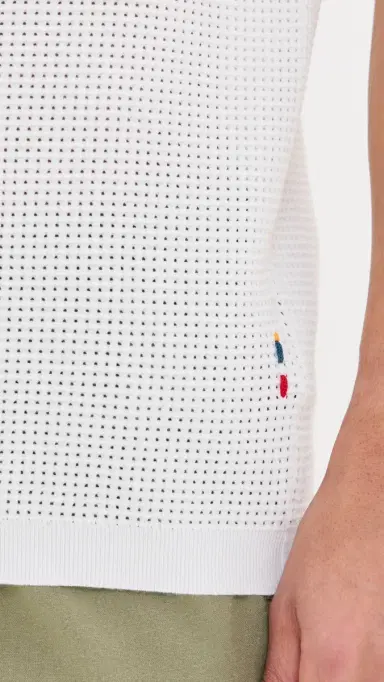 Orlebar Brown Roddy Knit Polo White M | Thumbnail 6