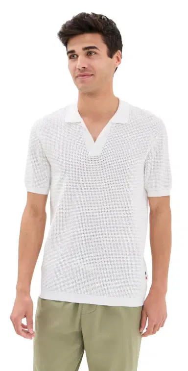 Orlebar Brown Roddy Knit Polo White M | Thumbnail 1