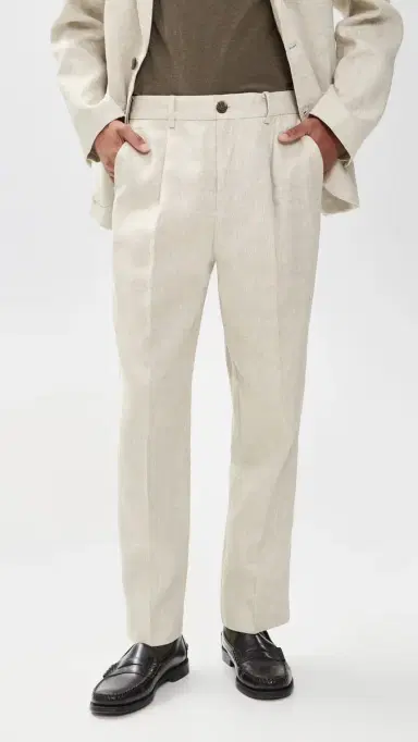 Wax London Aubyn Linen Trousers Natural | Thumbnail 2 Wax London Aubyn Linen Trousers Natural | Thumbnail 2