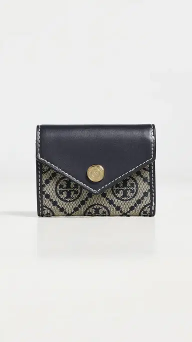 Tory Burch T Monogram Envelope Small Wallet Tory Navy One Size | Thumbnail 2