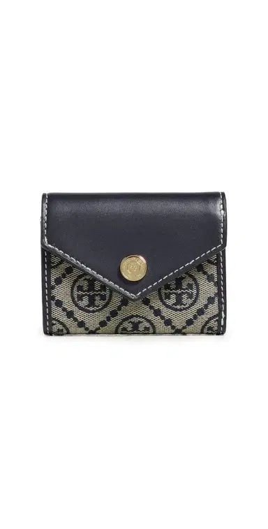 Tory Burch T Monogram Envelope Small Wallet Tory Navy One Size | Thumbnail 1