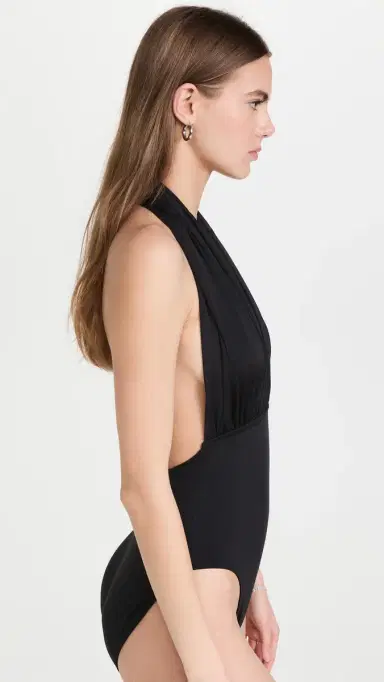 Norma Kamali Halter One Piece Black M | Thumbnail 4 Norma Kamali Halter One Piece Black M | Thumbnail 4
