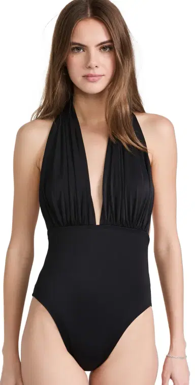 Norma Kamali Halter One Piece Black M | Thumbnail 1 Norma Kamali Halter One Piece Black M | Thumbnail 1