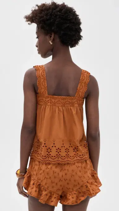 Playa Lucila Eyelet Tank | Thumbnail 3
