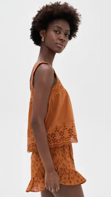 Playa Lucila Eyelet Tank | Thumbnail 4