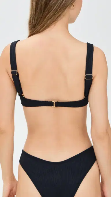 Montce Bustier Bikini Top Black Rib L | Thumbnail 3 Montce Bustier Bikini Top Black Rib L | Thumbnail 3