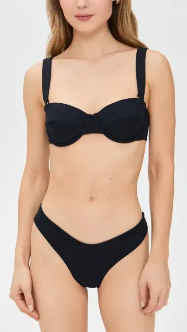 Montce Bustier Bikini Top Black Rib L | Thumbnail 5 Montce Bustier Bikini Top Black Rib L | Thumbnail 5