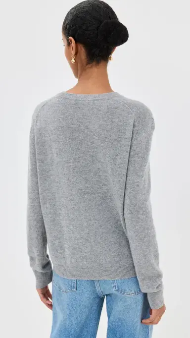 Jenni Kayne Flynn Cashmere Sweater Grey | Thumbnail 3