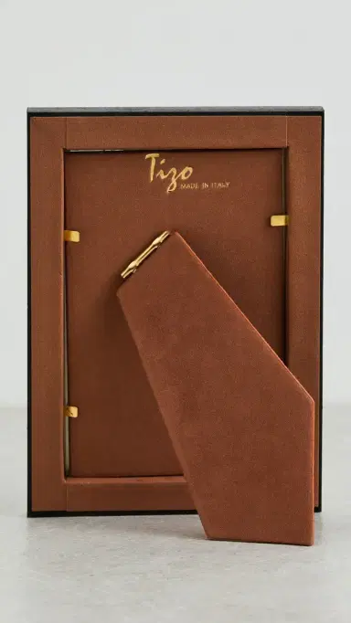 Tizo Design Italian Brown Burl Wood Frame 4x6 | Thumbnail 3