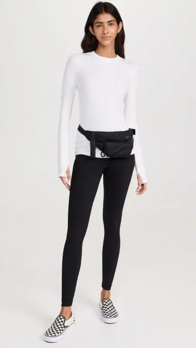 Splits59 Louise Rib Long Sleeve Tee White | Thumbnail 5 Splits59 Louise Rib Long Sleeve Tee White | Thumbnail 5