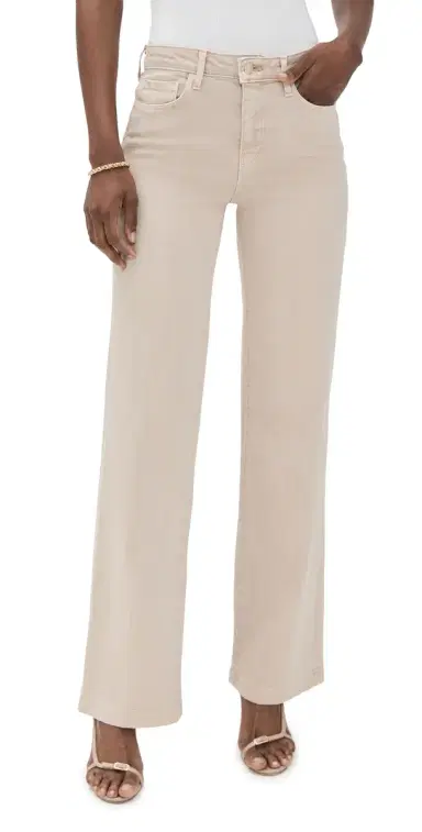 L'Agence Scottie High Rise Wide Leg Jeans Biscuit 32 | Thumbnail 1 L'Agence Scottie High Rise Wide Leg Jeans Biscuit 32 | Thumbnail 1