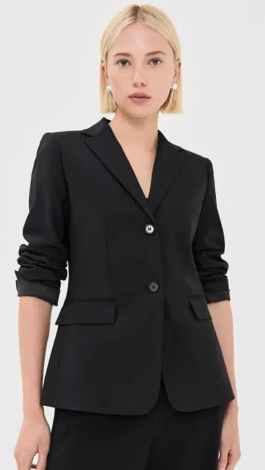 Theory Single Breasted Slim Blazer Black | Thumbnail 2 Theory Single Breasted Slim Blazer Black | Thumbnail 2