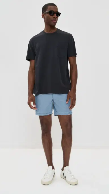 Marine Layer Relaxed Hemp Cotton Tee Faded Black M | Thumbnail 5