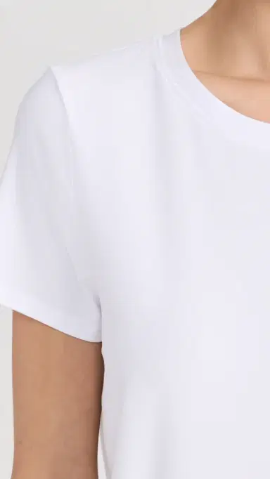 Beyond Yoga Featherweight On The Down Low Tee Cloud White | Thumbnail 6