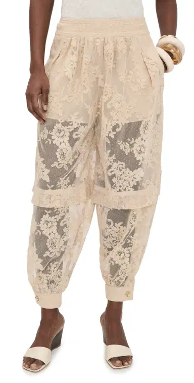 Zimmermann Luna Lace Balloon Pants Cream | Thumbnail 1 Zimmermann Luna Lace Balloon Pants Cream | Thumbnail 1