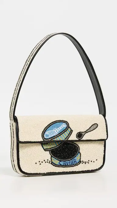 Staud Tommy Beaded Bag Caviar Dreams | Thumbnail 2 Staud Tommy Beaded Bag Caviar Dreams | Thumbnail 2
