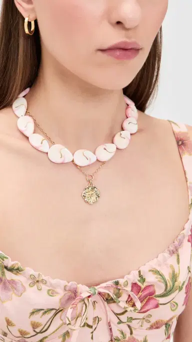 Logan Tay Seychelles Necklace Pink One Size | Thumbnail 3