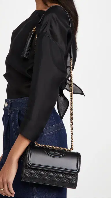 Tory Burch Fleming Small Convertible Bag Black One Size | Thumbnail 3 Tory Burch Fleming Small Convertible Bag Black One Size | Thumbnail 3