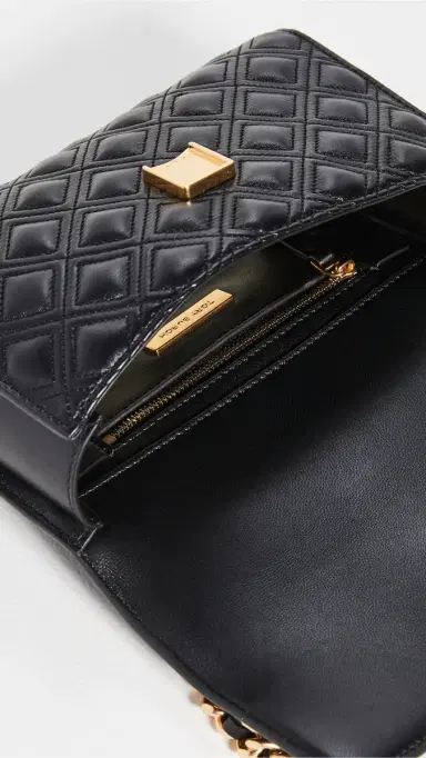 Tory Burch Fleming Small Convertible Bag Black One Size | Thumbnail 6 Tory Burch Fleming Small Convertible Bag Black One Size | Thumbnail 6