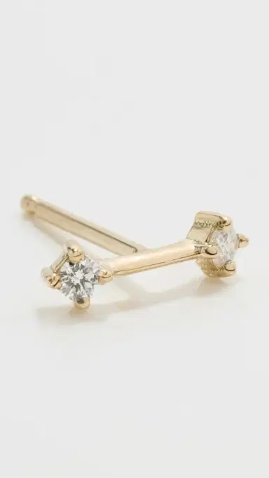 Zoë Chicco 14k Gold Prong Dash Single Stud Earrings 14k Yellow Gold One Size | Thumbnail 5