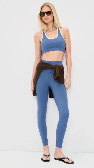 Varley Freesoft High Rise 7/8 Leggings Bijou Blue M | Thumbnail 5 Varley Freesoft High Rise 7/8 Leggings Bijou Blue M | Thumbnail 5