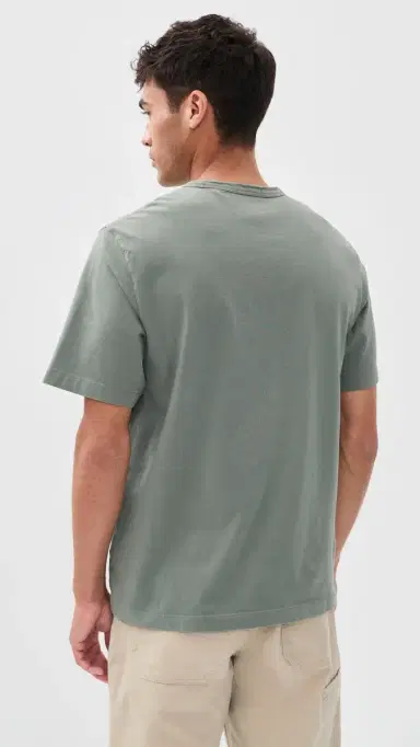 Theory Crew Neck Tee Tinted Ivy | Thumbnail 3 Theory Crew Neck Tee Tinted Ivy | Thumbnail 3