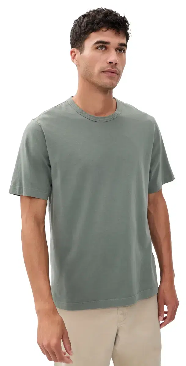 Crew Neck Tee Tinted Ivy
