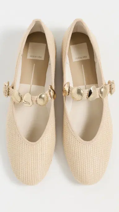 Dolce Vita Relan Flats LT Natural Raffia | Thumbnail 2