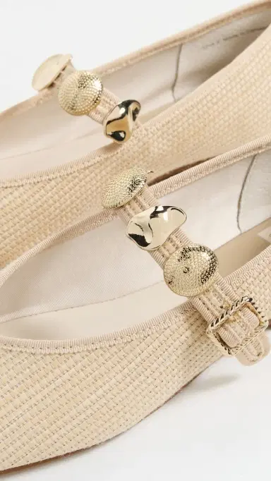 Dolce Vita Relan Flats LT Natural Raffia | Thumbnail 6