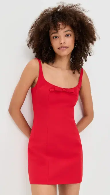 Sandy Liang Naomi Dress Red | Thumbnail 2