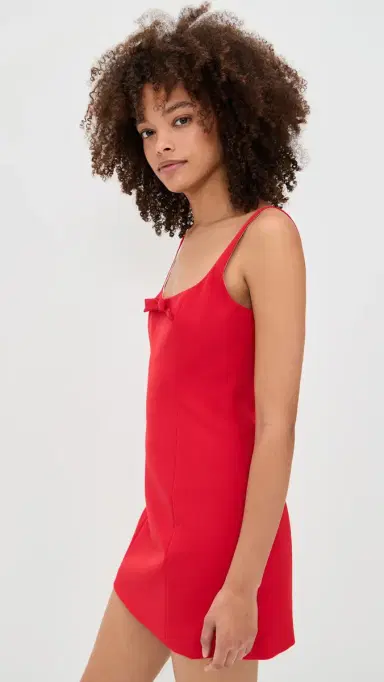 Sandy Liang Naomi Dress Red | Thumbnail 4