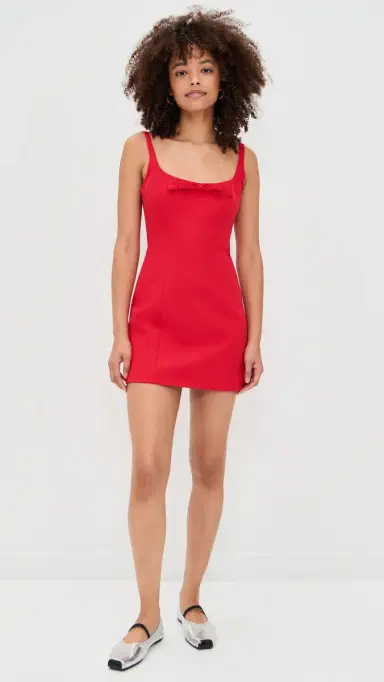 Sandy Liang Naomi Dress Red | Thumbnail 5