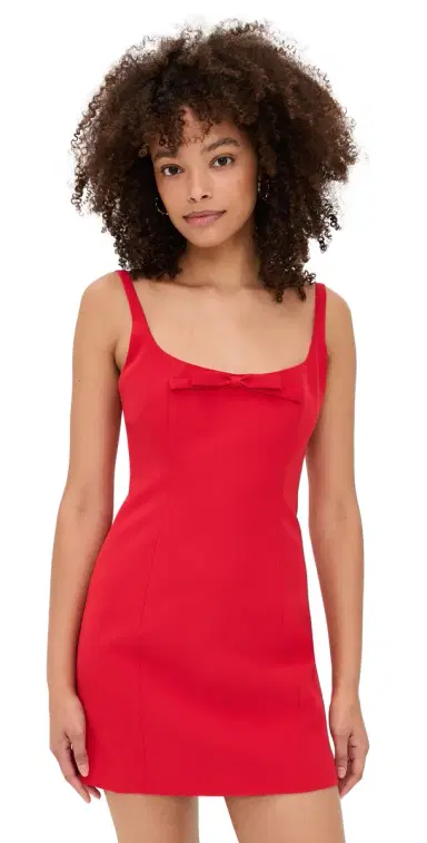 Sandy Liang Naomi Dress Red | Thumbnail 1