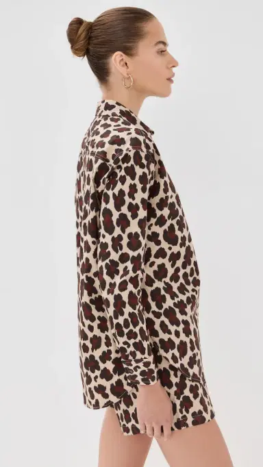 LE BOP Cecilla Button Down Leopard L | Thumbnail 4 LE BOP Cecilla Button Down Leopard L | Thumbnail 4