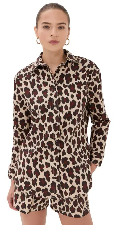 LE BOP Cecilla Button Down Leopard L | Thumbnail 1 LE BOP Cecilla Button Down Leopard L | Thumbnail 1
